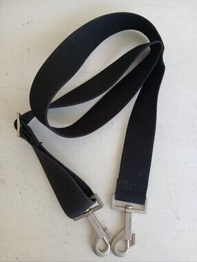 JACK SPADE replacement Wide shoulder strap in black Canvas